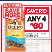 West's Beeno Dog Treats Assorted-4 x 120g