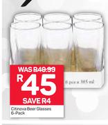 Citinova Beer Glasses 6 Pack