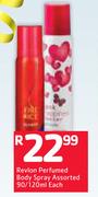 Revlon Perfumed Body Spray Assorted-90/120ml Each