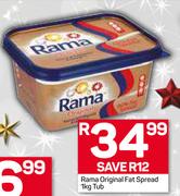 Rama Original Fat Spread Tub-1Kg Each