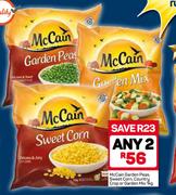 McCain Garden Peas, Sweet Corn, Country Crop Or Garden Mix-2X1Kg