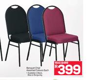 Banquet Chair Assorted Colours-Each
