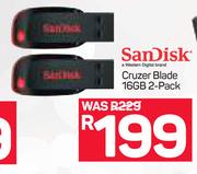 Sandisk Cruzer Blade 16GB 2 Pack