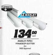 Marley Pipes Vynadeep Gutter 6m-Each