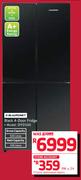 Blaupunkt 500Ltr Black 4-Door Fridge SFFD500