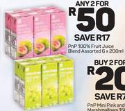 PnP 100% Fruit Juice Blend-2 x 6x200ml