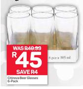 Citinova Beer Glasses 6 Pack