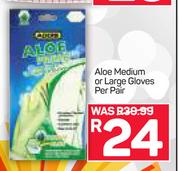 Aloe Medium Or Large Gloves-Per Pair