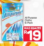 All purpose Cloths 6 pack