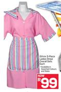 Ethnix 3 Piece Ladies Stripz Overall Sets-Each