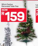 90cm Festive Decorated Table Tree