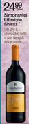 Simonsvlei Lifestyle Shiraz-750ml