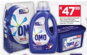Omo Auto Washing Powder 2Kg, Liquid Detergent 1.5Ltr Or Power Capsules 17's-Each