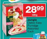 Jungle Oatso Easy Porridge Assorted-500g Each