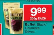 Buffet Black/Calamata Olives-200g Each