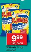 Williards Flings Assorted-150g Each