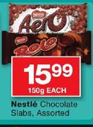 Nestle Chocolate Slabs Assorted-150g Each