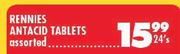 Rennies Antacid Tablets Assorted-24's
