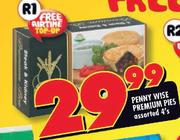 Penny Wise Premium Pies Assorted-4's