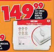 Sce Single Electric Non-Fit Blanket