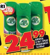 Air Wick 4-In-1 Spray Fragrances-3x180ml