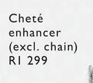Sterling Silver Chete Enhancer (Excl. Chain)