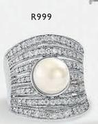 Sterling Silver Pearl Ring
