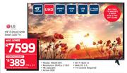 LG 49” 124cm UHD Smart LED TV 49UJ630V