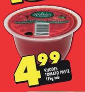 Rhodes Tomato Paste-115kg Tub