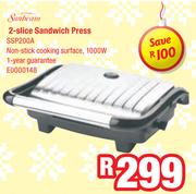 Sunbeam 2-Slice Sandwich Press SSP200A