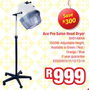 Ace Pro Salon Hood Dryer SHD14WHA