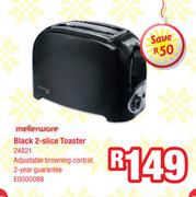 Mellerware Black 2-Slice Toaster 