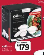 O2 Cook 3 Piece Casserole Set