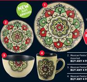 Mexican Fiesta Mug Assorted-For 4