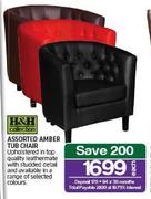 Assorted Amber Tub Chair-Each