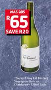 Thierry & Guy Fat Bastard Sauvignon Blanc Or Chardonnay-750ml Each
