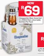 Hoegaarden Beer Non Returnable Bottles Assorted-4 x 330ml Per Pack
