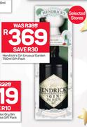 Hendrick Gin Unusual Garden-750ml Gift Pack