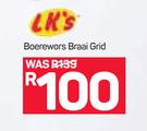 LK's Boerewors Braai Grid