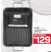 O2 Cook Large Roaster Pan With Rack