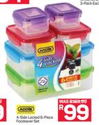 Addis 4 Side Locked 6 Piece Foodsaver Set