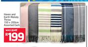 Heaven & Earth Melody Throw Assorted-150 x 200cm Each