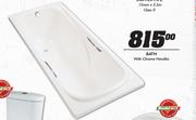 Bath With Chrome Handles