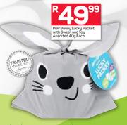 PnP Bunny Lucky Packet With Sweet & Toy Assorted-40g Each