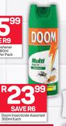 Doom Insecticide Assorted-300ml Each