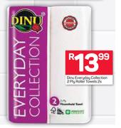 Dinu Everyday Collection 2 Ply Roller Towels-2's