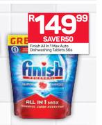 Finish All In 1 Max Auto Dishwashing Tablets-56s