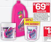Vanish Liquid fabric Stain Remover-2Ltr,Power O2 Stain Remover Whites 400g-Each