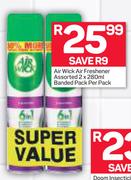 Air Wick Air Freshener Assorted Banded Pack-2 x 280ml Per Pack