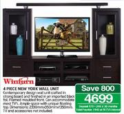 Winfurn 4 Piece New York Wall Unit
